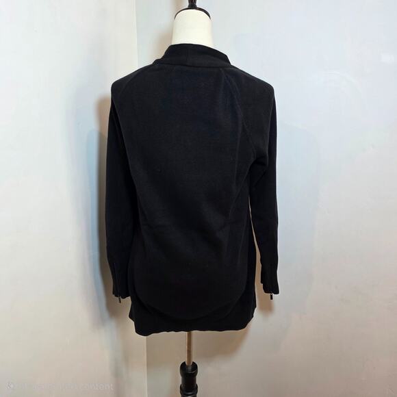 Cabi Women's Size Small S Tailor Front Zip Sweater Black Jacket Pockets Coat - Picture 6 of 8